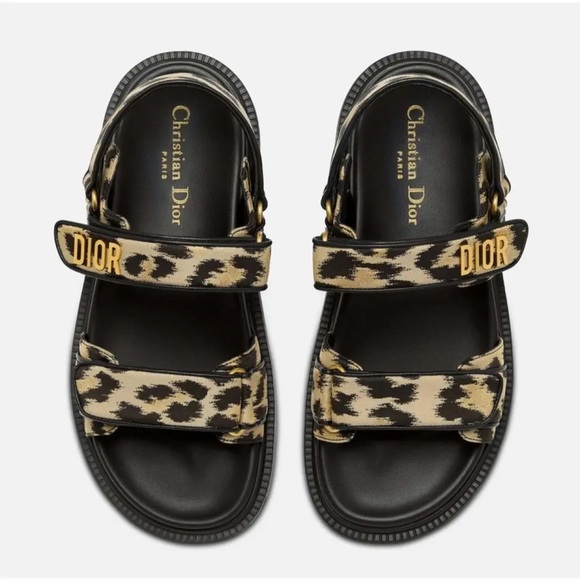 Dior Dioract Leopard Sandals! - Picture 1 of 4